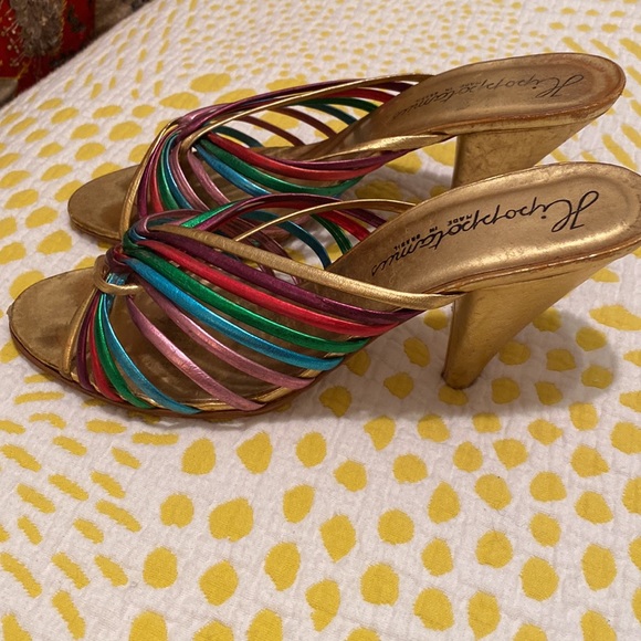 Vintage metallic rainbow shoes - Picture 2 of 3